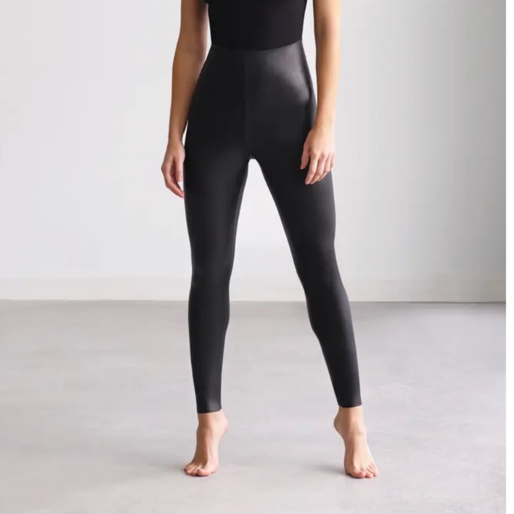 Control Top Faux Leather Leggings